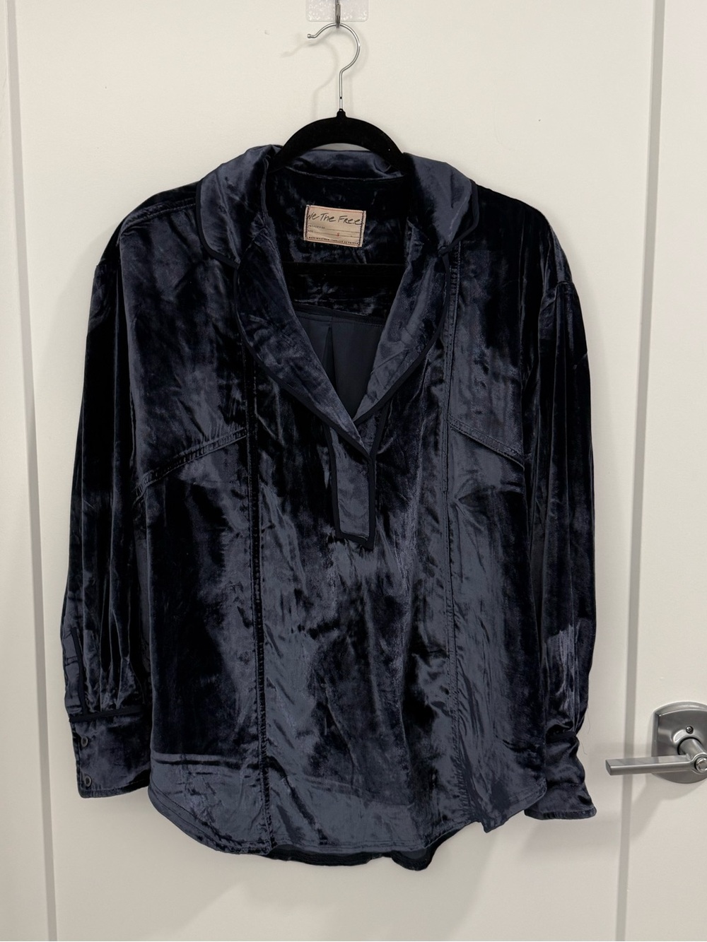 We The Free by Free People Night Sky Velvet Shirt